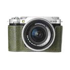 For FUJIFILM X-M5 Retro Litchi Texture Leather Full Body Camera Case Bag with Strap(Green) - 2
