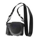 For FUJIFILM X-M5 Retro Litchi Texture Leather Full Body Camera Case Bag with Strap(Black) - 1