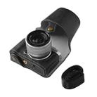 For FUJIFILM X-M5 Retro Litchi Texture Leather Full Body Camera Case Bag with Strap(Black) - 3