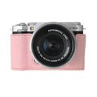 For FUJIFILM X-M5 Retro Litchi Texture Leather Full Body Camera Case Bag with Strap(Pink) - 2