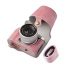 For FUJIFILM X-M5 Retro Litchi Texture Leather Full Body Camera Case Bag with Strap(Pink) - 3