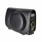 For Canon G7 X Mark III / G7X3 Retro Pull Up Leather Full Body Camera Case Bag with Strap(Black) - 2
