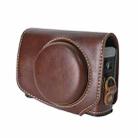 For Canon G7 X Mark III / G7X3 Retro Pull Up Leather Full Body Camera Case Bag with Strap(Coffee) - 2
