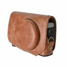 For Canon G7 X Mark III / G7X3 Retro Pull Up Leather Full Body Camera Case Bag with Strap(Brown) - 2