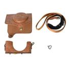 For Canon PowerShot SX740 HS Retro Pull Up Leather Full Body Camera Case Bag with Strap(Brown) - 2