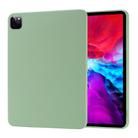 For iPad Pro 12.9 (2020) Liquid Silicone Shockproof Full Coverage Tablet Case(Mint Green) - 1