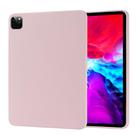 For iPad Pro 12.9 (2020) Liquid Silicone Shockproof Full Coverage Tablet Case(Pink) - 1