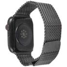 For Apple Watch 46mm / 49mm / 45mm / 44mm Double-section Magnetic Milanese Steel Watch Band(Black) - 2