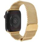 For Apple Watch 42mm / 41mm / 40mm / 38mm Double-section Magnetic Milanese Steel Watch Band(Gold) - 2