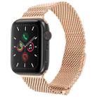 For Apple Watch 42mm / 41mm / 40mm / 38mm Double-section Magnetic Milanese Titanium Watch Band(Rose Gold) - 1
