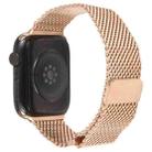 For Apple Watch 42mm / 41mm / 40mm / 38mm Double-section Magnetic Milanese Titanium Watch Band(Rose Gold) - 2