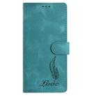 For Samsung Galaxy F16 5G Skin Feel Embossed Feather Leather Phone Case(Green) - 2