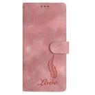 For Samsung Galaxy F16 5G Skin Feel Embossed Feather Leather Phone Case(Pink) - 2
