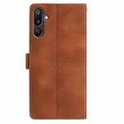 For Samsung Galaxy F16 5G Skin Feel Embossed Feather Leather Phone Case(Brown) - 3