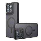 For Motorola Moto G86 / G86 Power 5G Armor MagSafe PC Hybrid TPU Phone Case(Frosted Black) - 1