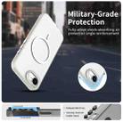 For iPhone 16e Candy Diamond Magsafe Frosted PC Hybrid TPU Phone Case(White) - 2