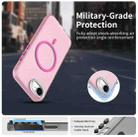 For iPhone 16e Candy Diamond Magsafe Frosted PC Hybrid TPU Phone Case(Red) - 2