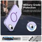 For iPhone 16e Candy Diamond Magsafe Frosted PC Hybrid TPU Phone Case(Purple) - 2