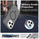 For iPhone 16 Pro Candy Diamond Magsafe Frosted PC Hybrid TPU Phone Case(Black) - 2