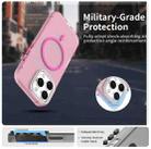 For iPhone 16 Pro Candy Diamond Magsafe Frosted PC Hybrid TPU Phone Case(Red) - 2