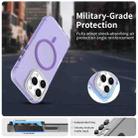 For iPhone 16 Pro Candy Diamond Magsafe Frosted PC Hybrid TPU Phone Case(Purple) - 2