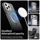 For iPhone 15 Pro Max Candy Diamond Magsafe Frosted PC Hybrid TPU Phone Case(Black) - 3