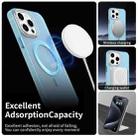 For iPhone 15 Pro Max Candy Diamond Magsafe Frosted PC Hybrid TPU Phone Case(Blue) - 3