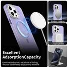 For iPhone 15 Pro Max Candy Diamond Magsafe Frosted PC Hybrid TPU Phone Case(Purple) - 3