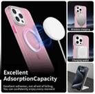 For iPhone 15 Pro Candy Diamond Magsafe Frosted PC Hybrid TPU Phone Case(Red) - 3
