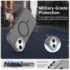 For iPhone 15 Plus Candy Diamond Magsafe Frosted PC Hybrid TPU Phone Case(Black) - 2