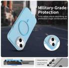 For iPhone 15 Plus Candy Diamond Magsafe Frosted PC Hybrid TPU Phone Case(Blue) - 2