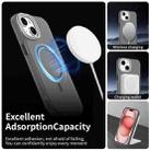 For iPhone 15 Candy Diamond Magsafe Frosted PC Hybrid TPU Phone Case(Black) - 3