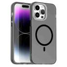 For iPhone 14 Pro Max Candy Diamond Magsafe Frosted PC Hybrid TPU Phone Case(Black) - 1