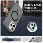 For iPhone 14 Pro Max Candy Diamond Magsafe Frosted PC Hybrid TPU Phone Case(Black) - 2