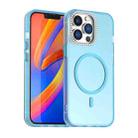 For iPhone 13 Pro Candy Diamond Magsafe Frosted PC Hybrid TPU Phone Case(Blue) - 1