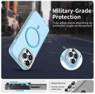 For iPhone 13 Pro Candy Diamond Magsafe Frosted PC Hybrid TPU Phone Case(Blue) - 2