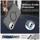 For iPhone 11 Candy Diamond Magsafe Frosted PC Hybrid TPU Phone Case(Black) - 2