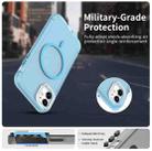 For iPhone 11 Candy Diamond Magsafe Frosted PC Hybrid TPU Phone Case(Blue) - 2