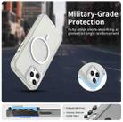 For iPhone 11 Pro Candy Diamond Magsafe Frosted PC Hybrid TPU Phone Case(White) - 2