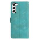 For Samsung Galaxy S23 5G Triangles Embossed Leather Phone Case(Green) - 3