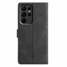 For Samsung Galaxy S23 Ultra 5G Triangles Embossed Leather Phone Case(Black) - 3