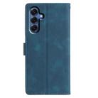 For Samsung Galaxy S25+ 5G Triangles Embossed Leather Phone Case(Blue) - 3