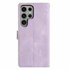 For Samsung Galaxy S25 Ultra 5G Triangles Embossed Leather Phone Case(Purple) - 3