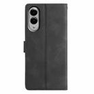 For Samsung Galaxy S25 Edge 5G Triangles Embossed Leather Phone Case(Black) - 3