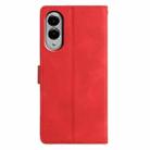 For Samsung Galaxy S25 Edge 5G Triangles Embossed Leather Phone Case(Red) - 3