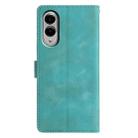 For Samsung Galaxy S25 Edge 5G Triangles Embossed Leather Phone Case(Green) - 3