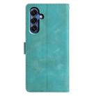 For Samsung Galaxy S24 5G Triangles Embossed Leather Phone Case(Green) - 3