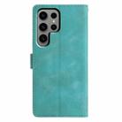 For Samsung Galaxy S24 Ultra 5G Triangles Embossed Leather Phone Case(Green) - 3