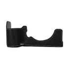 For Sony ILCE-7CM2 / Alpha 7C II Litchi Texture PU Leather Camera Half Case Base(Black) - 2
