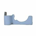 For Sony ILCE-7CM2 / Alpha 7C II Litchi Texture PU Leather Camera Half Case Base(Blue) - 2